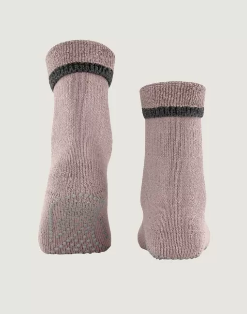 falke cuddle sokk rosewood rosa