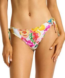 Seafolly Ciao Bella Tie Side Hipster Hvit