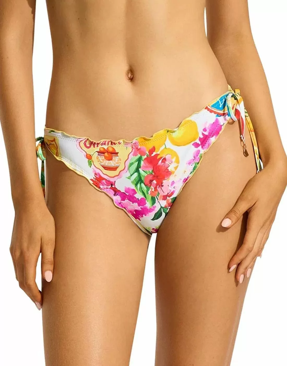 Seafolly Ciao Bella Tie Side Hipster Hvit