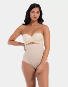 High Waist hold-in truse i beige