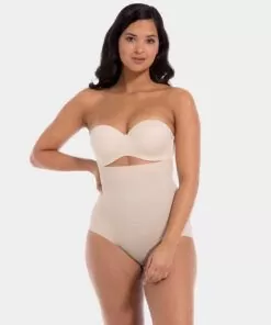 High Waist hold-in truse i beige