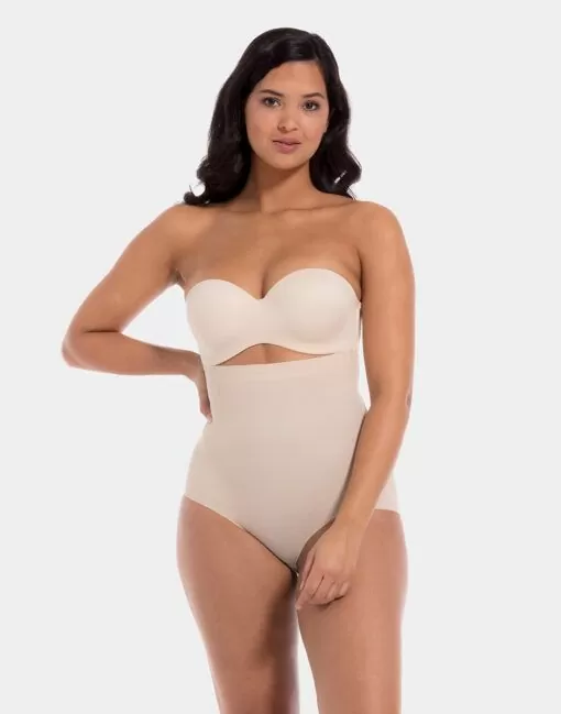 High Waist hold-in truse i beige