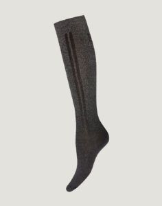 wolford shiny support knestrømpe sølv black