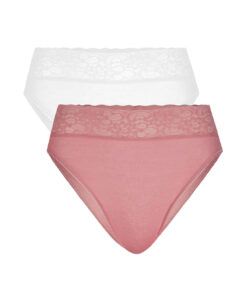 2pk truser i hvit og rosa fra calida