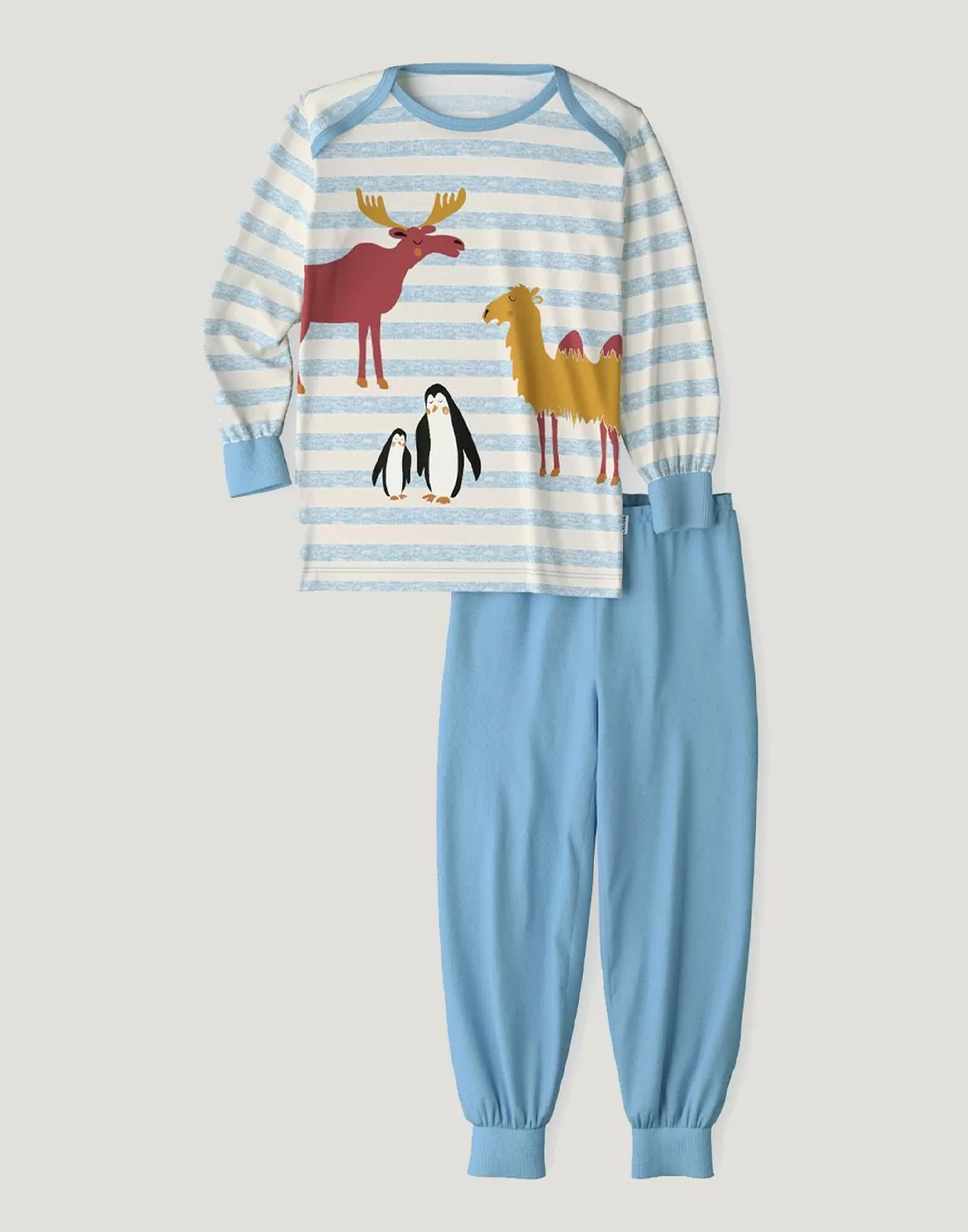 blå stripete pysj til barn