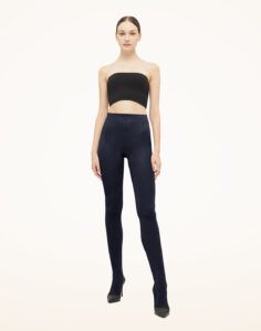 wolford merino ull strømpebukse deeo night blue