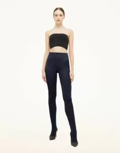 wolford merino ull strømpebukse deeo night blue