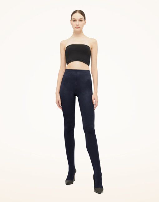 wolford merino ull strømpebukse deeo night blue