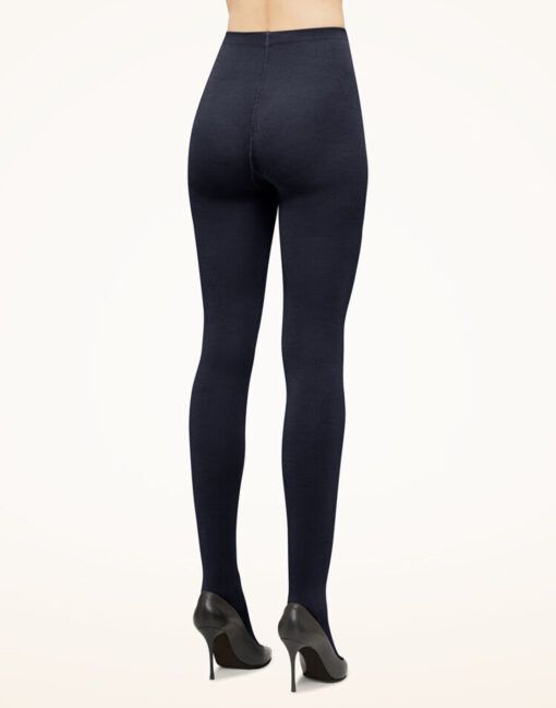 wolford merino ull strømpebukse deeo night blue