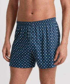 calida bokser herre cotton choice storm blue