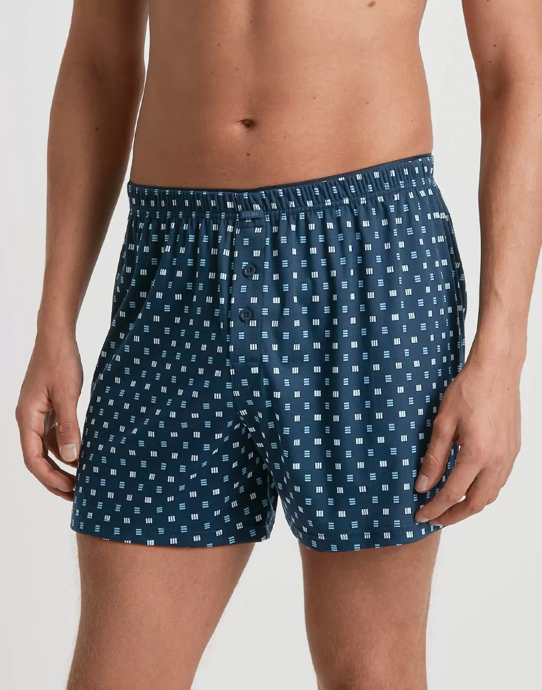 calida bokser herre cotton choice storm blue