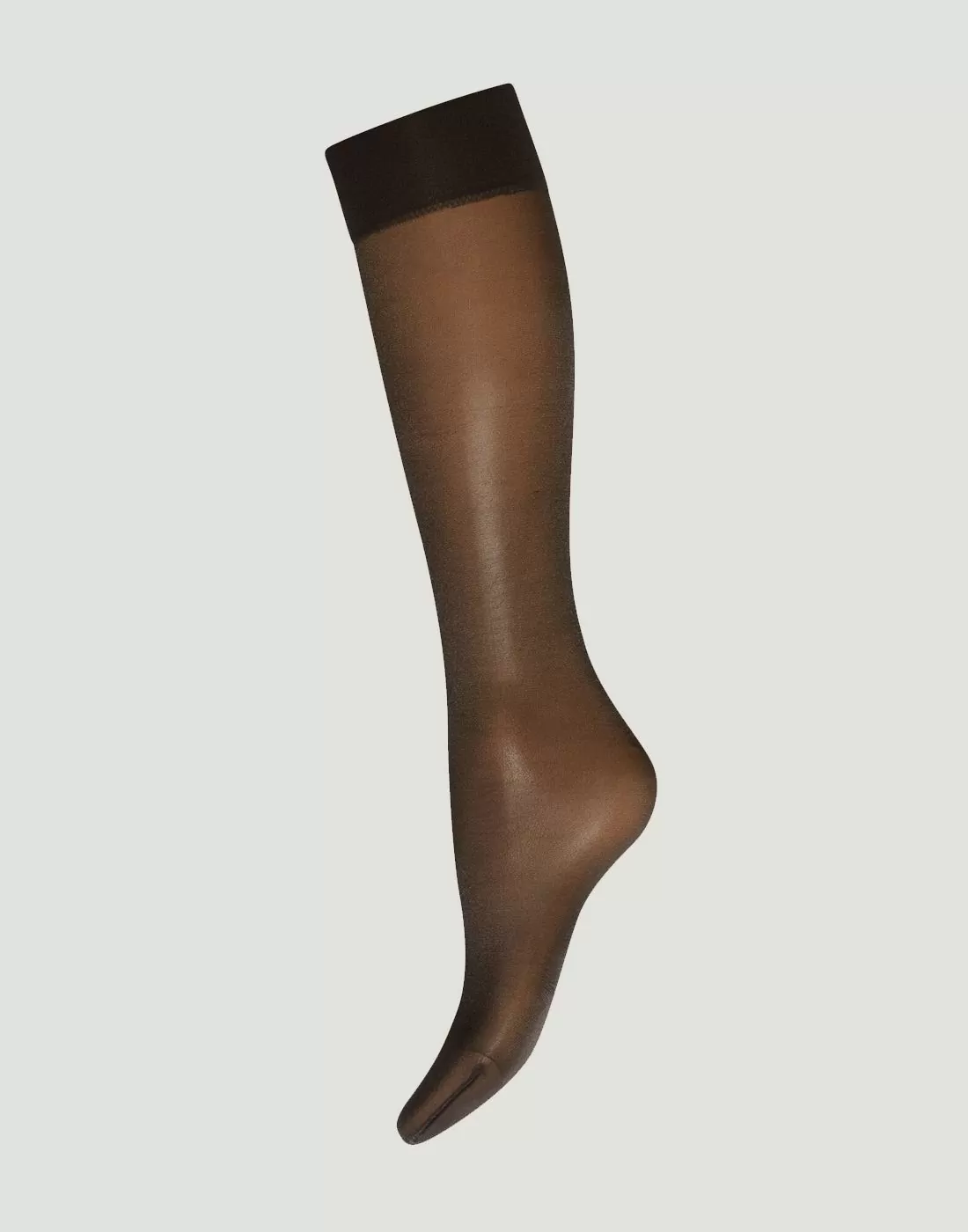 wolford satin touch 20 knestrømpe nearly black