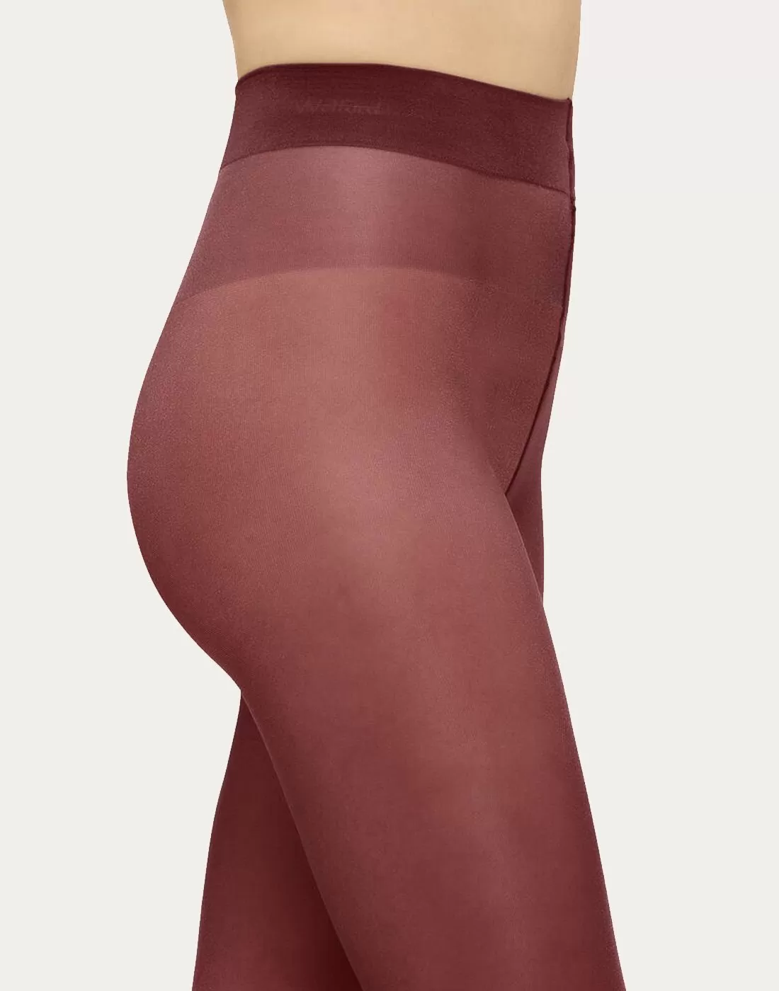 wolford satin touch 20 strømpebukse merlot rød