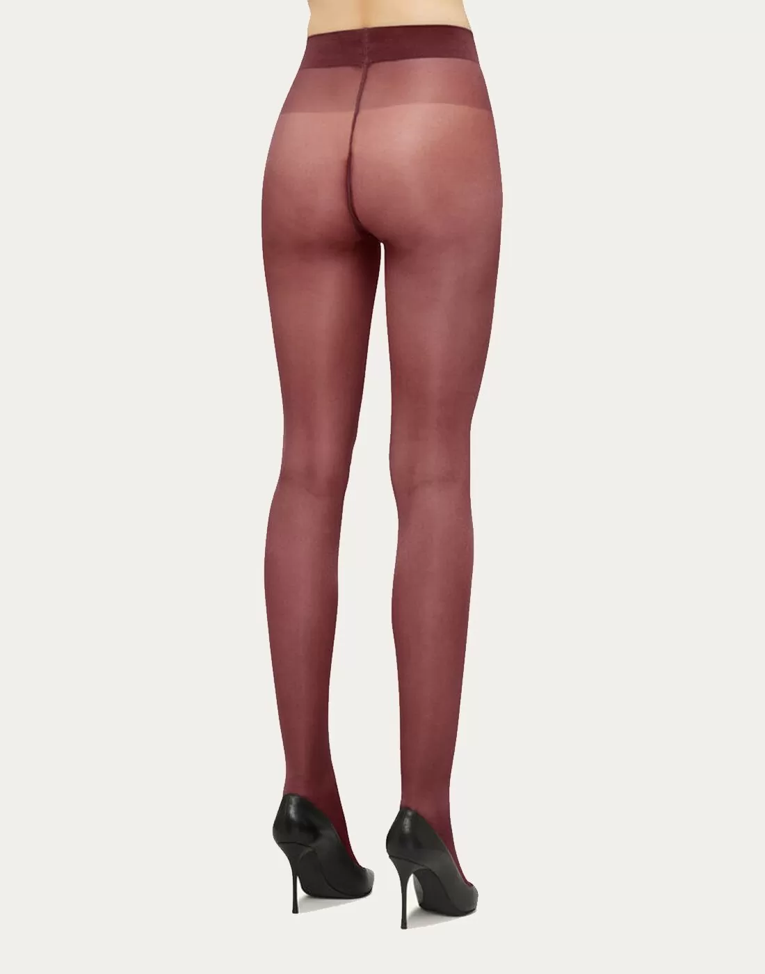wolford satin touch 20 strømpebukse merlot rød