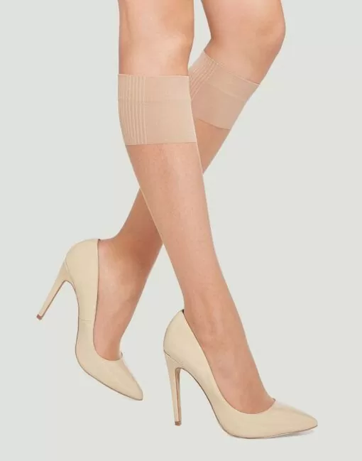 knestrømpe 20 denier i beige