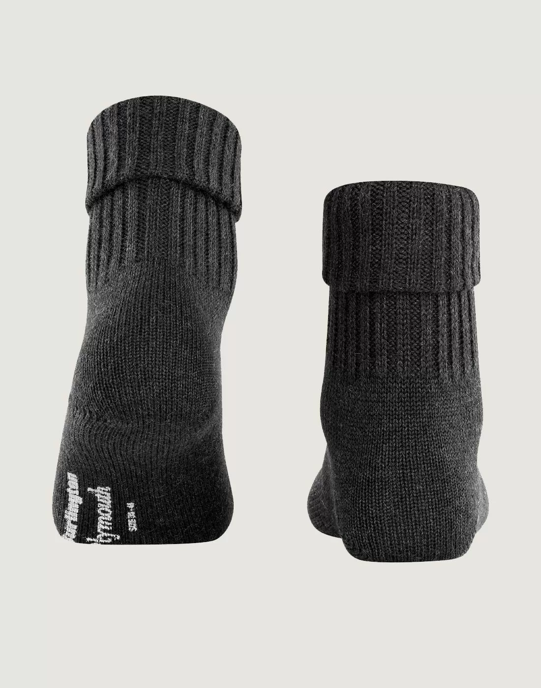 burlington plymouth ullsokk dame anthra mel mørkegrå