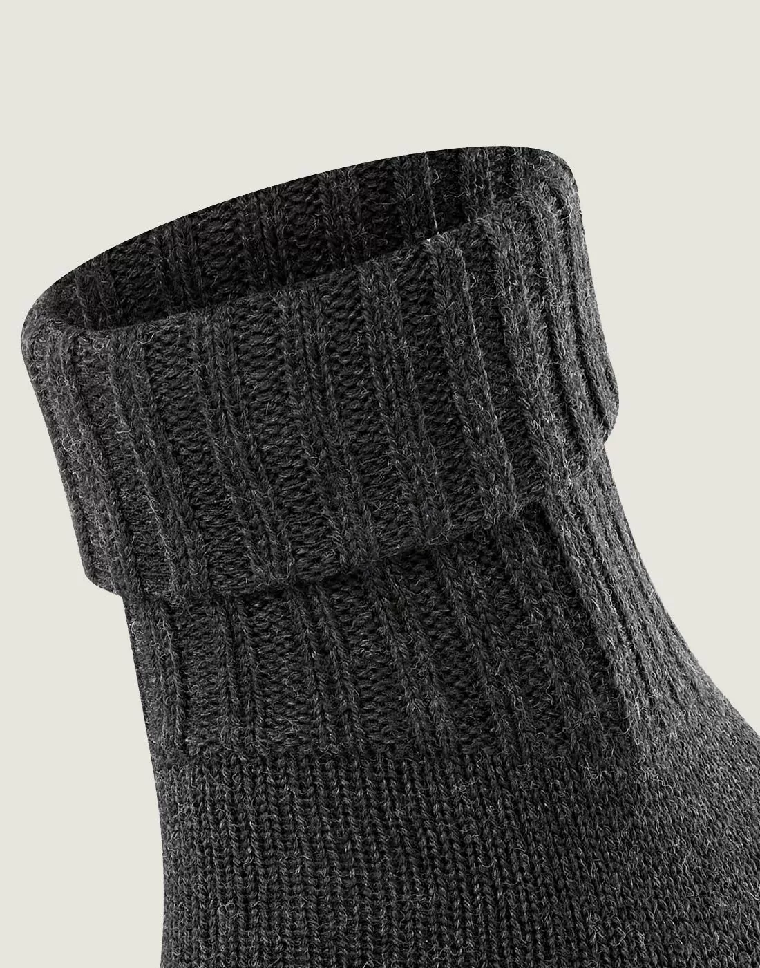 burlington plymouth ullsokk dame anthra mel mørkegrå