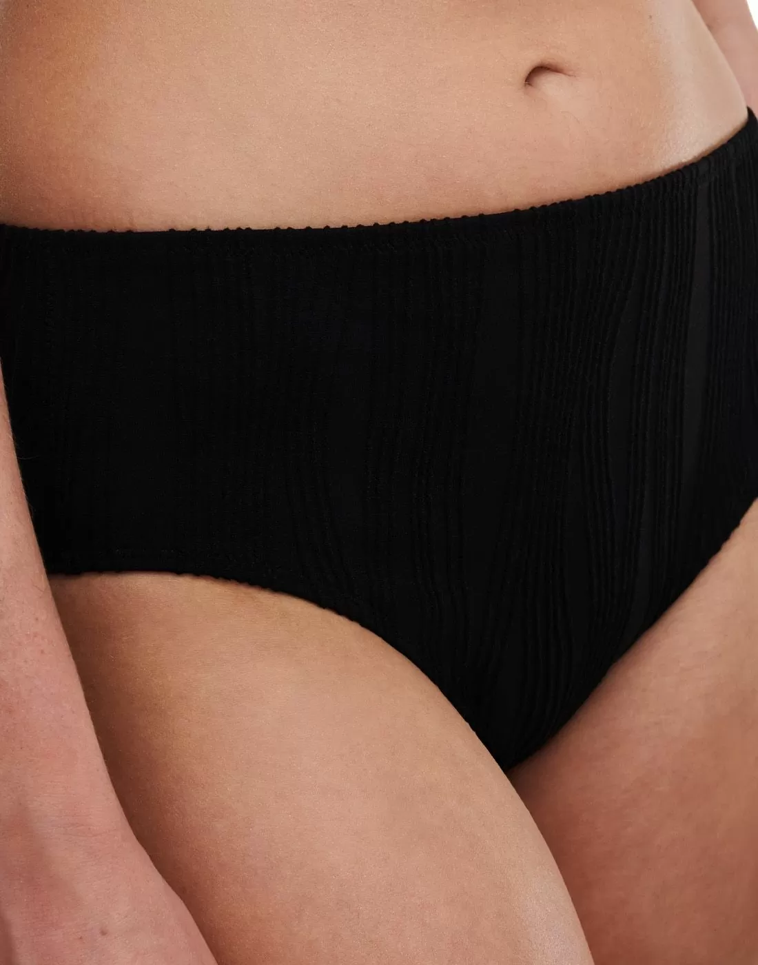 chantelle pulp høy bikinitruse svart