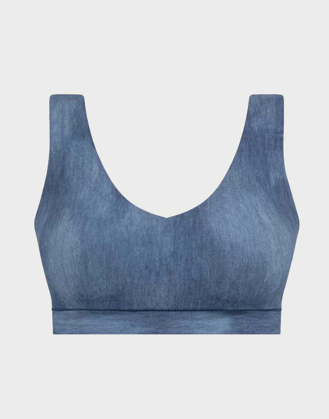 chantelle softstretch vattert bh topp blue denim print