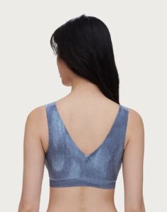 chantelle softstretch vattert bh topp blue denim print