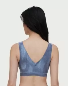 chantelle softstretch vattert bh topp blue denim print