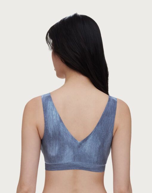 chantelle softstretch vattert bh topp blue denim print