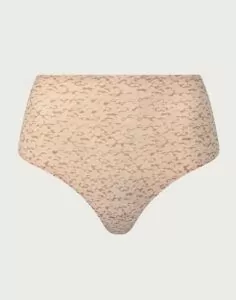chantelle softstretch høy stringtruse nude print