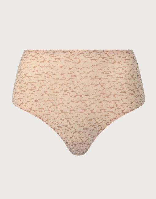 chantelle softstretch høy stringtruse nude print