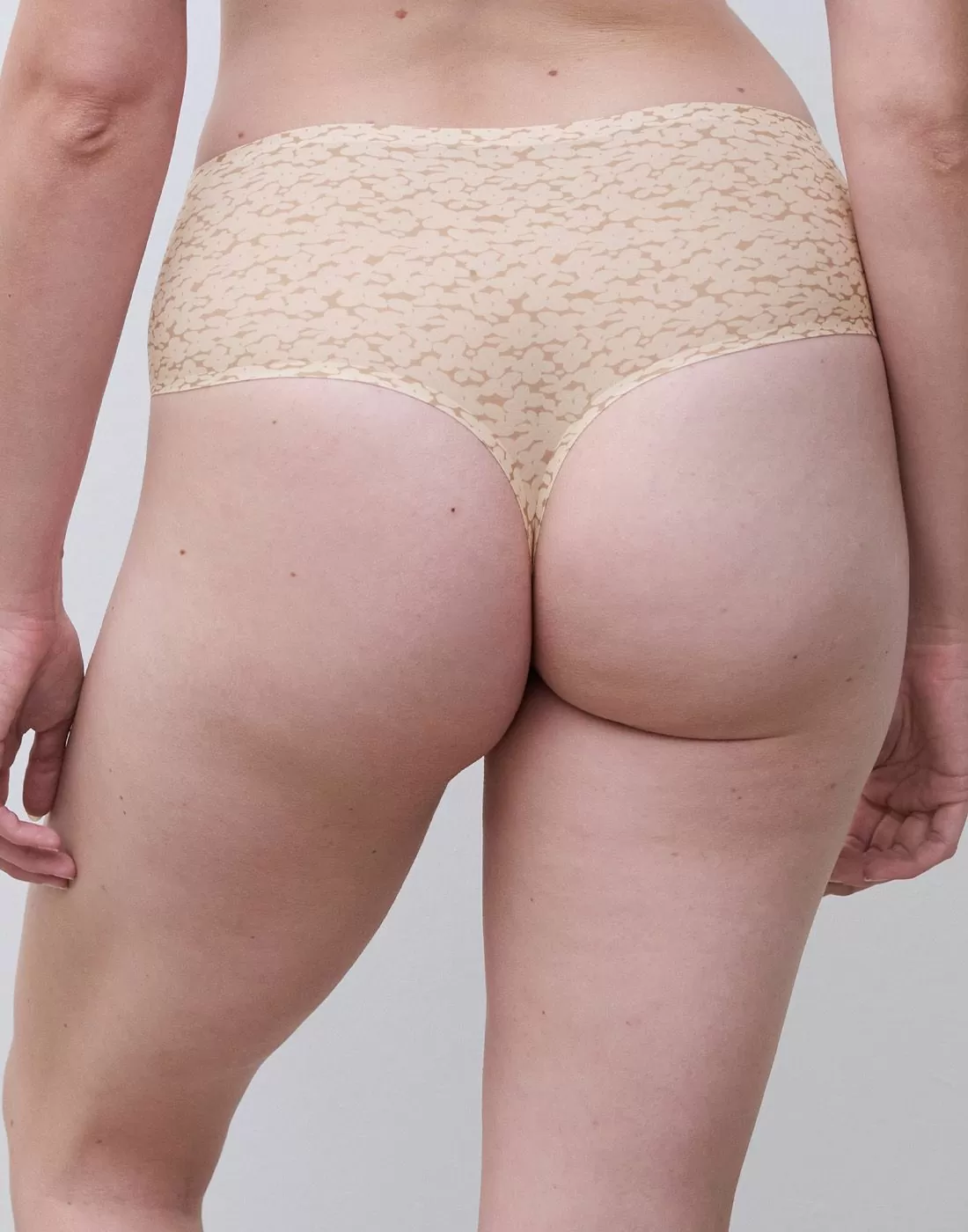 chantelle softstretch høy stringtruse nude print