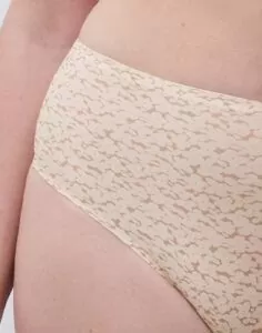chantelle softstretch høy stringtruse nude print