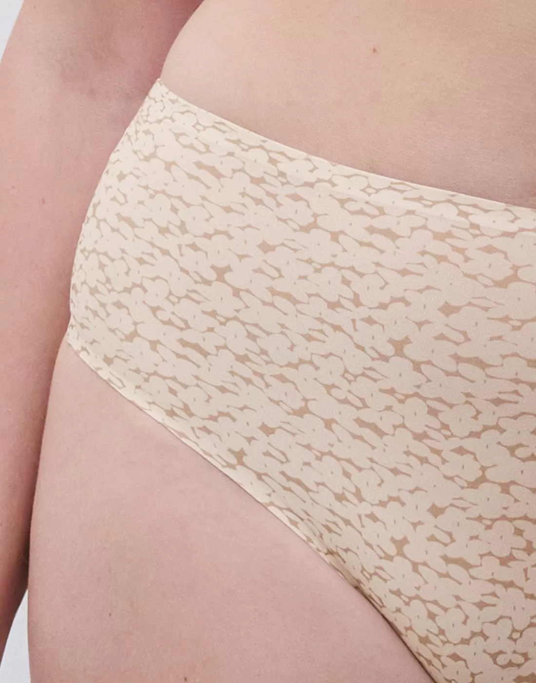 chantelle softstretch høy stringtruse nude print