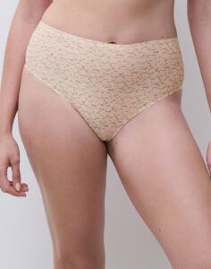 chantelle softstretch høy stringtruse nude print