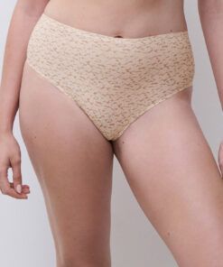 chantelle softstretch høy stringtruse nude print
