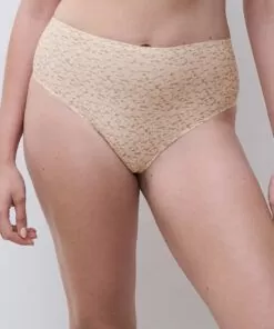 chantelle softstretch høy stringtruse nude print