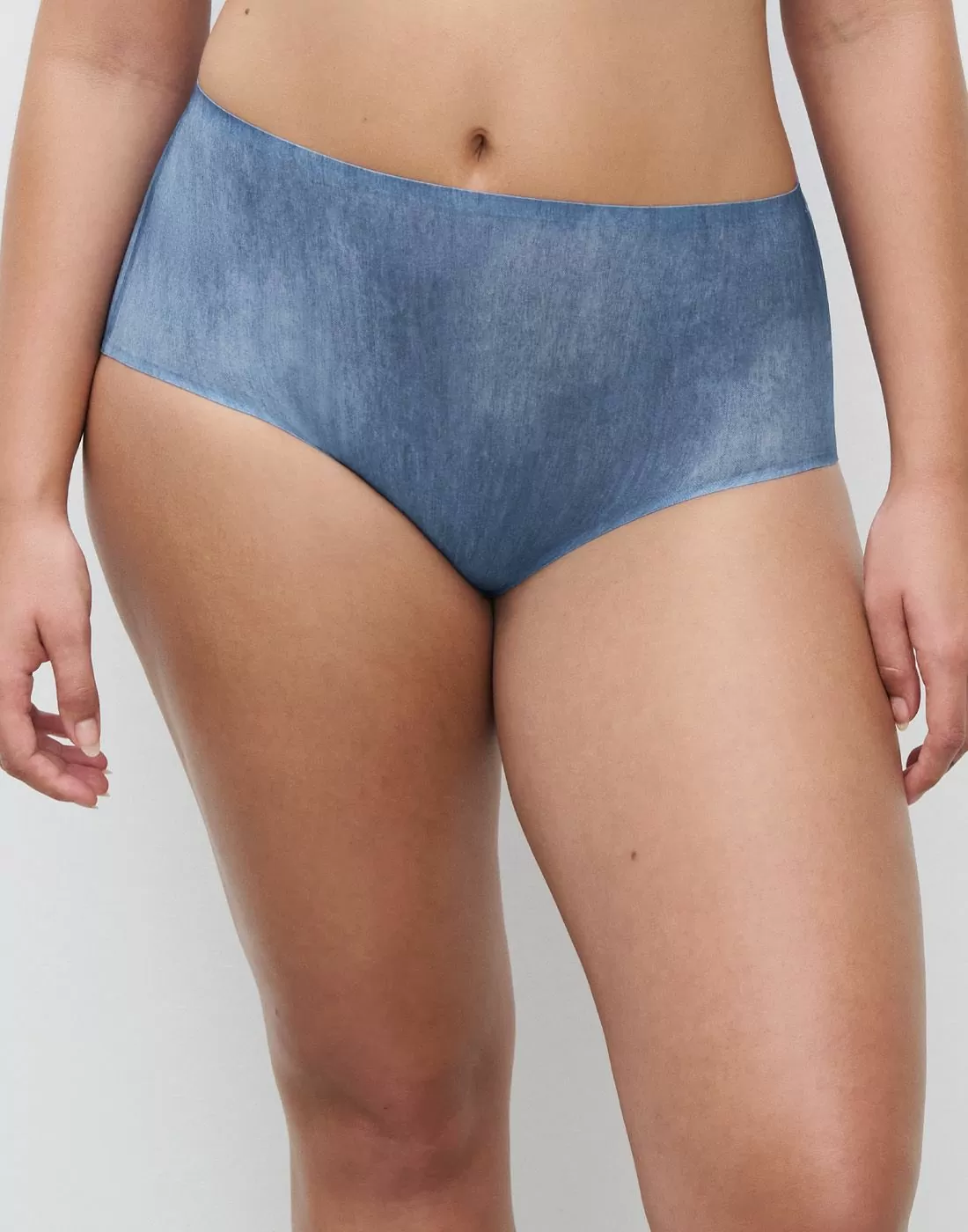 chantelle softstretch høy truse blue denim print