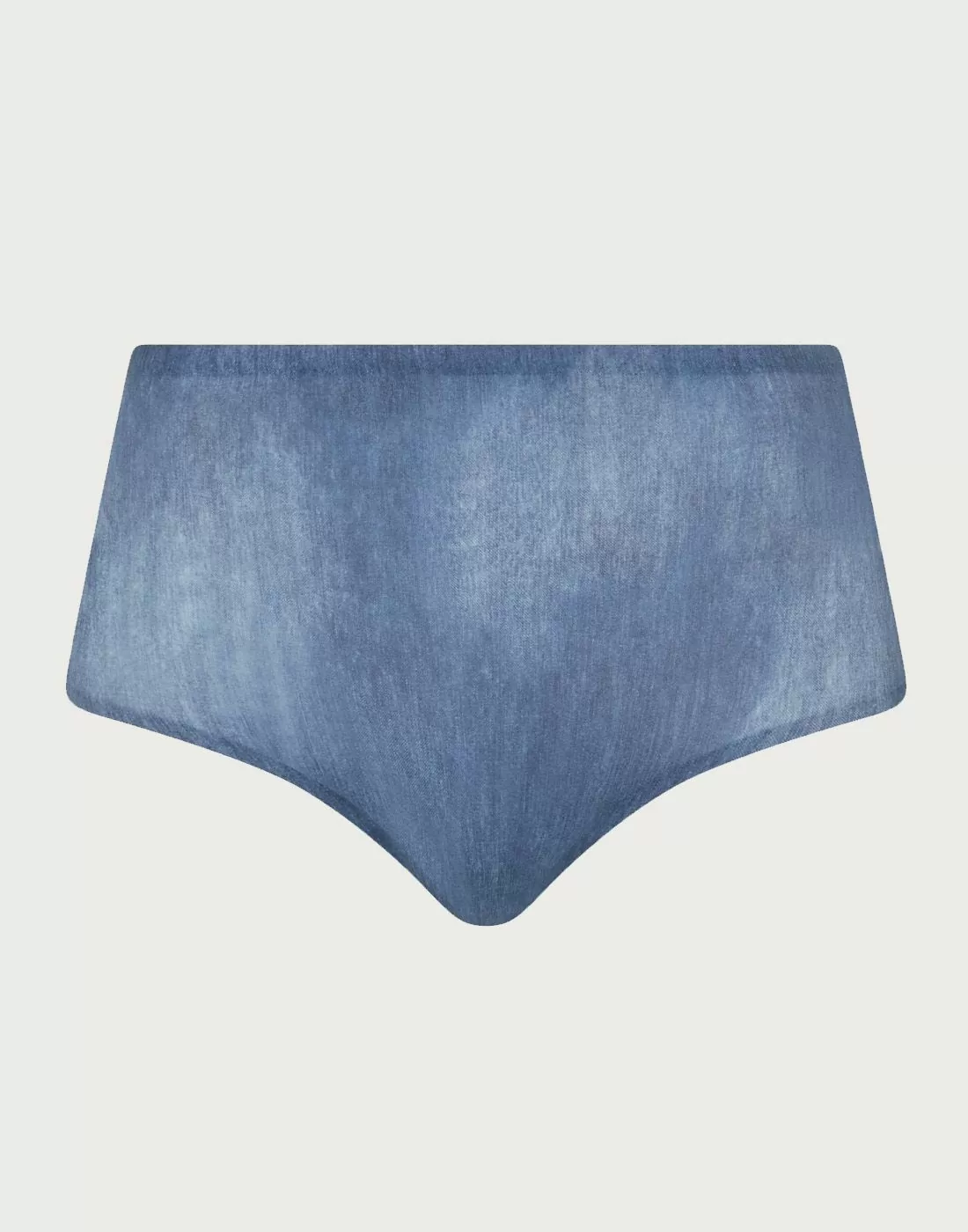 chantelle softstretch høy truse blue denim print