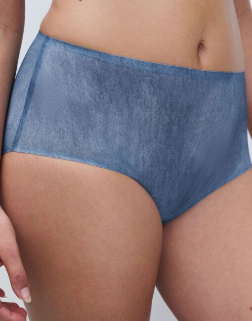 chantelle softstretch høy truse blue denim print