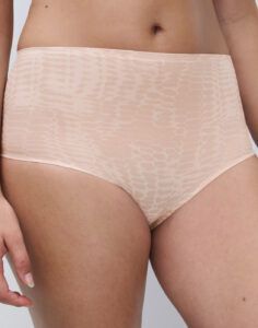 chantelle softstretch høy truse snake print mønster