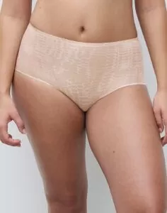 chantelle softstretch høy truse snake print mønster