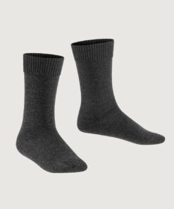 falke comfort wool ullsokk mørk grå