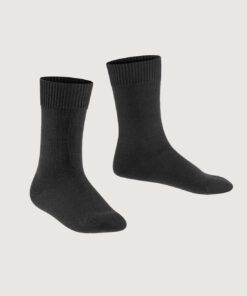 falke comfort wool sokk black svart ull