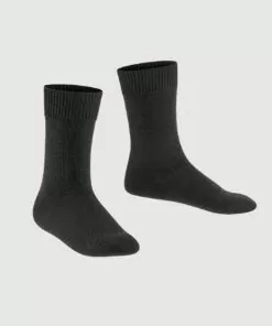 falke comfort wool sokk black svart ull