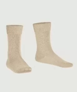 falke comfort wool ullsokk cream beige