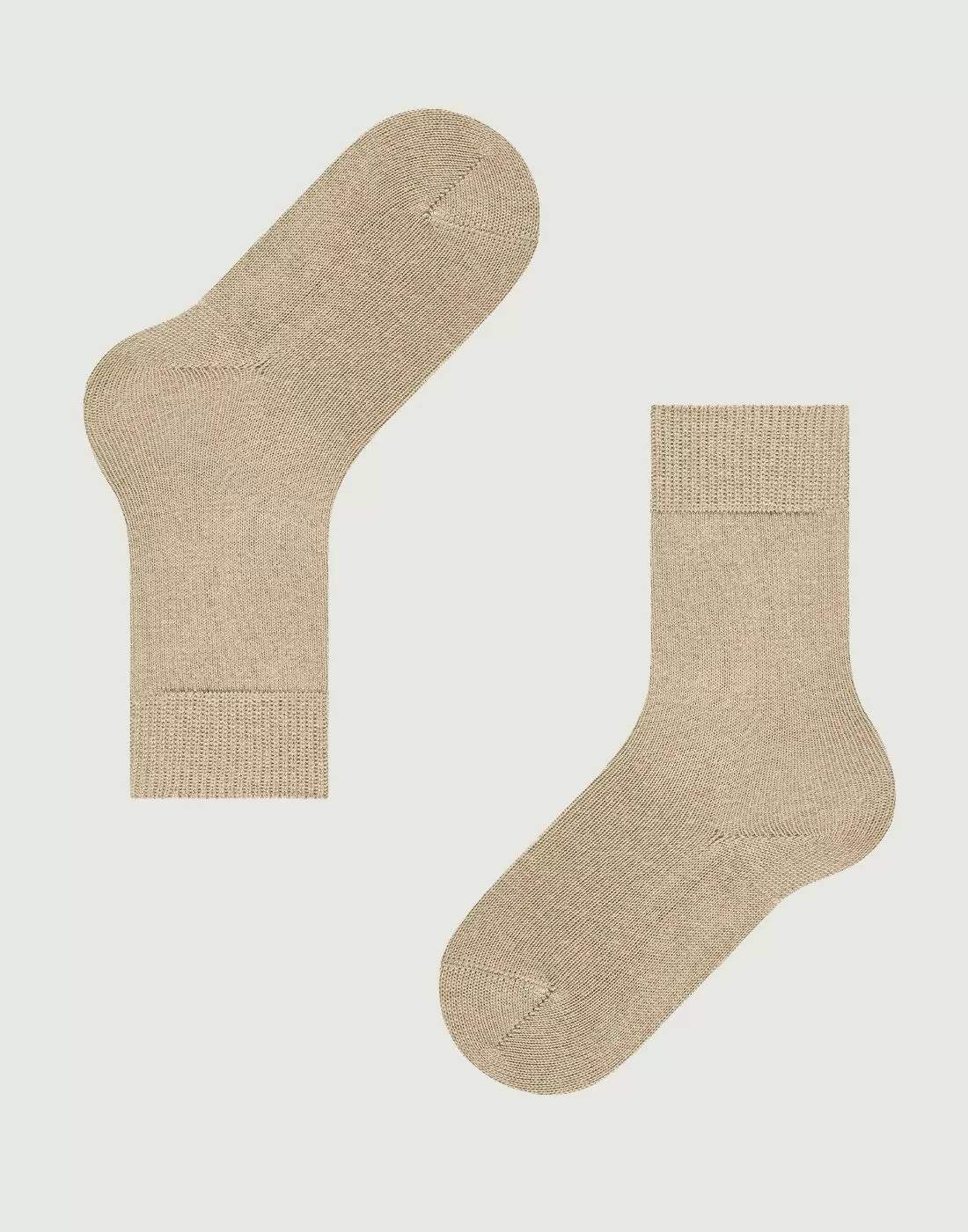 falke comfort wool ullsokk cream beige