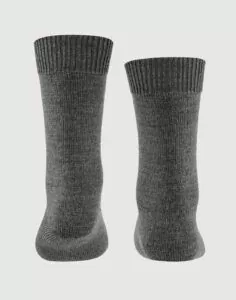 falke comfort wool ullsokk dark grey grå