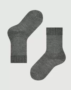 falke comfort wool ullsokk dark grey grå