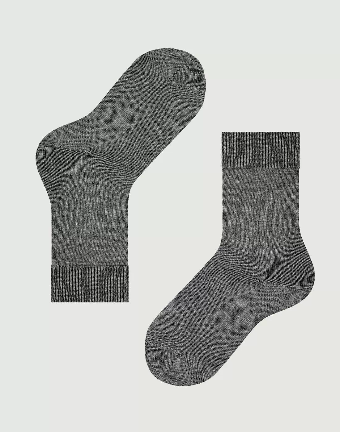 falke comfort wool ullsokk dark grey grå