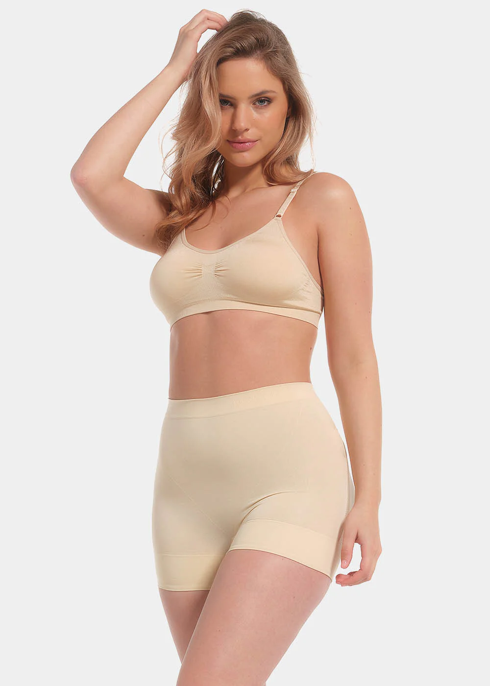 magic bodyfashion booty booster truse med rumpeinnlegg beige