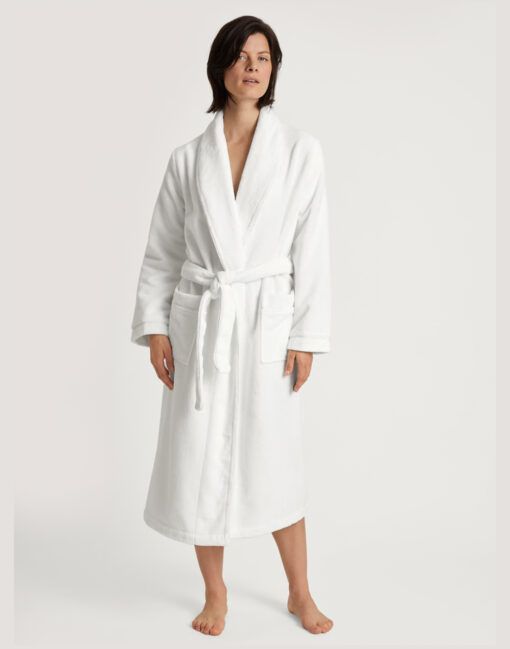 Calida hvit morgenkåpe 61302 cosy shower