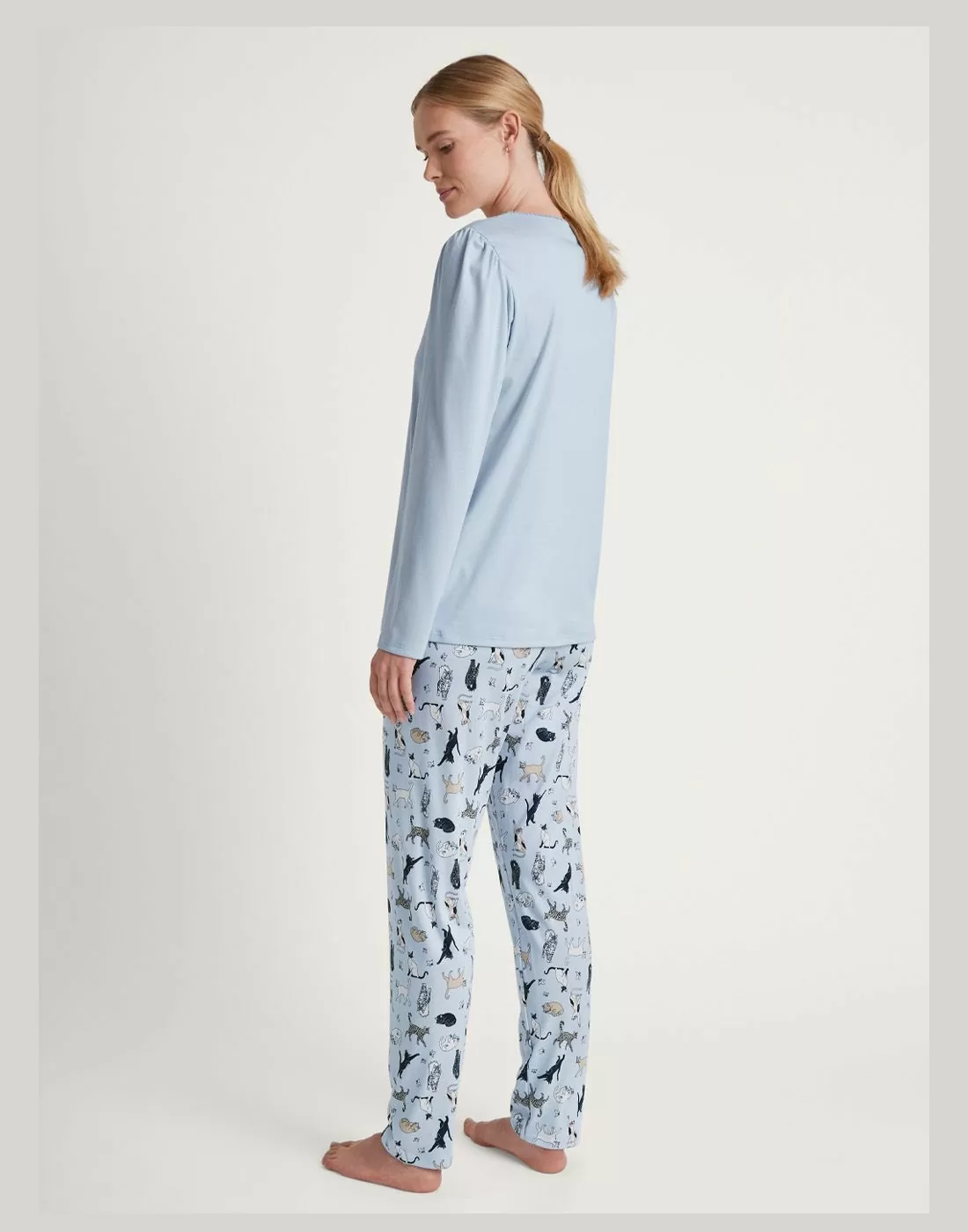 calida cat dreams 41032 pysjamas harmony blue